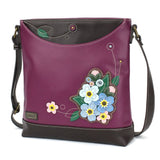 Chala 853FGN9 FORGET ME NOT Purple Sweet Messenger Tote Bag
