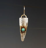 Whitney Designs E3298 Ancient Musings Sterling Brass & Turquoise Earrings