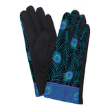 RainCaper G-M47 Black Blue Peacock Texting Gloves