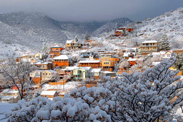 Chuck Feil Bisbee Snow Storm 2007 - 11" X 17"