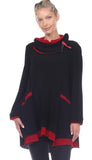 Moonlight CM9189 Contrasting Red/Black Tunic/Dress