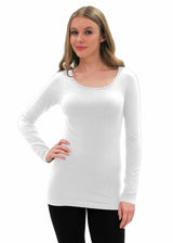 Elietian ET1005WT WHITE One Size Long Sleeve Top