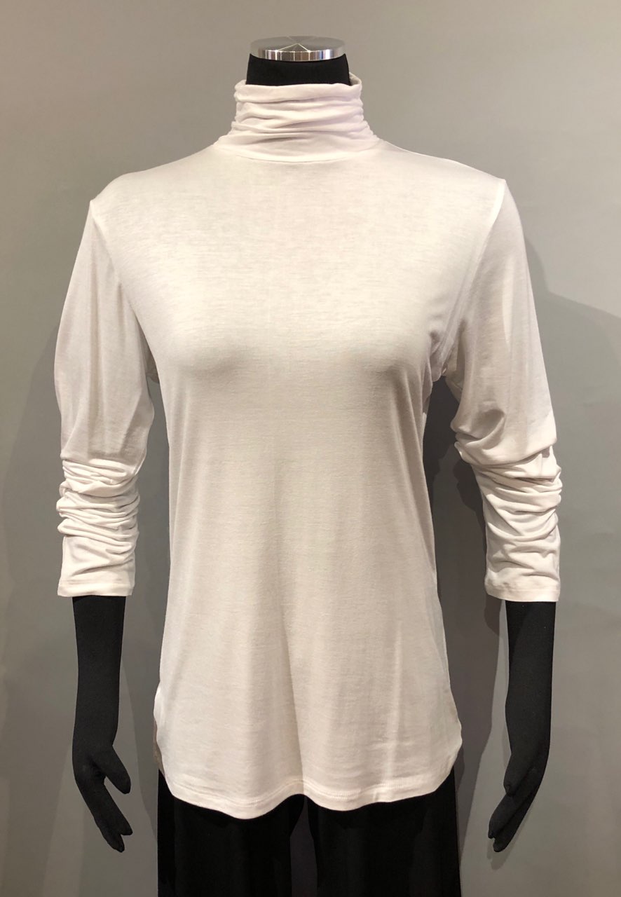 Necessitees M5112W White Turtleneck