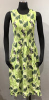 Alquema AD545LG Lime Gingko Sleeveless Smash Pocket Dress