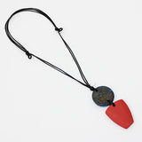 Sylca UN22N10OB Orange and Blue Faye Pendant Necklace