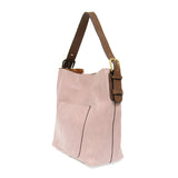 Joy Susan L8008-105 PINK LAVENDER Hobo Bag With Coffee Handle