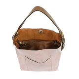Joy Susan L8008-105 PINK LAVENDER Hobo Bag With Coffee Handle