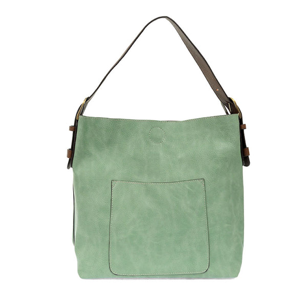 Joy Susan L8008-110 BERMUDA GREEN Hobo Bag With Coffee Handle