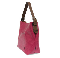 Joy Susan L8008-102 ORCHID FLOWER Hobo Bag With Coffee Handle