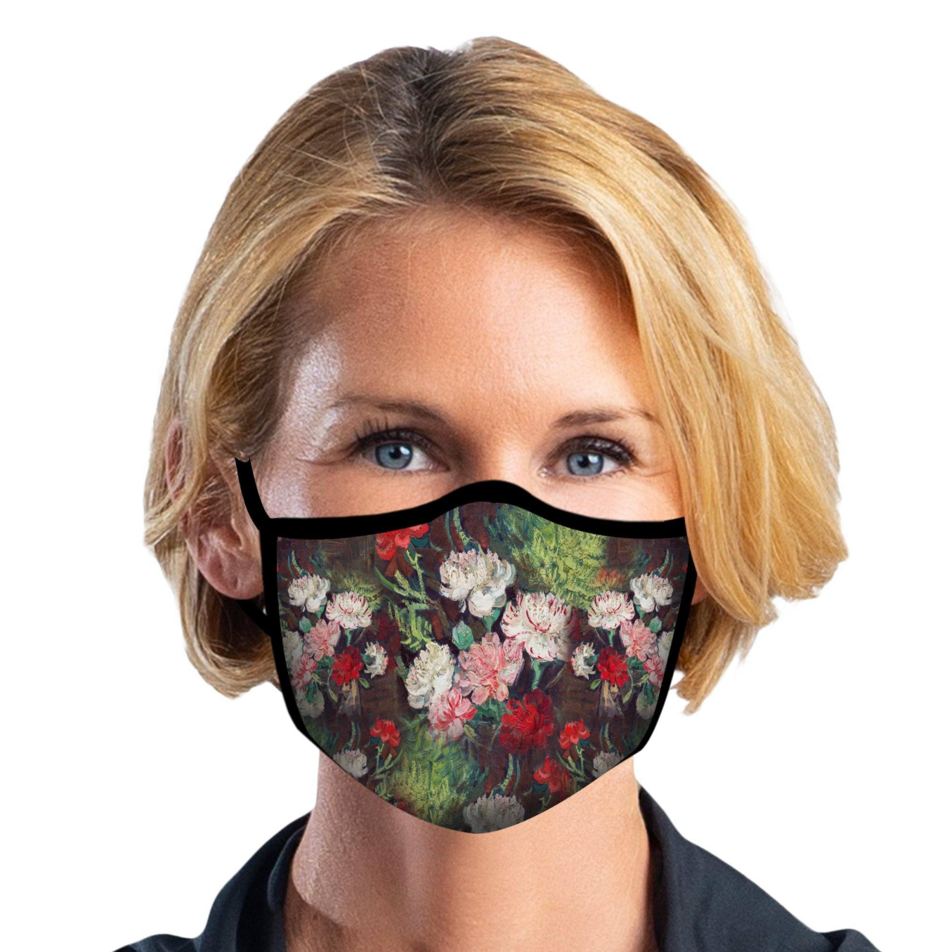 RainCaper VAN GOGH CARNATIONS Face Mask