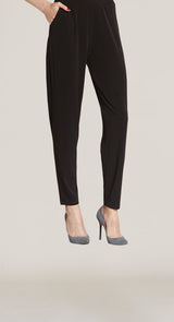 Clara Sunwoo PT20 - Black Full Length Tapered Leg Knit Pocket Pant
