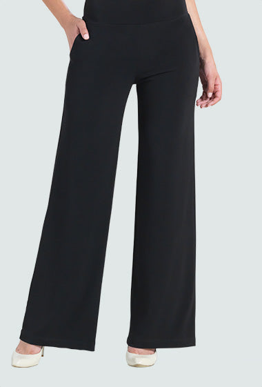 Clara Sunwoo PT21 Black Wide Leg Knit Pocket Pant