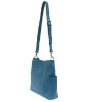 Joy Susan L8089-06 PEACOCK Kayleigh Side Pocket Bucket Bag