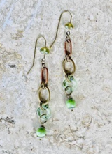 Treska PIPELINE Earrings Wave/Green