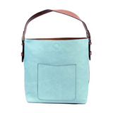 Joy Susan L8008-11 OCEAN Hobo Bag With Cedar Handle