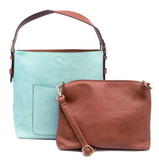 Joy Susan L8008-11 OCEAN Hobo Bag With Cedar Handle
