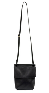 Joy Susan L8060-00 Black Aimee Front Flap Crossbody Handbag