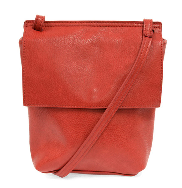 Joy Susan L8060-05 RED Aimee Front Flap Crossbody Handbag