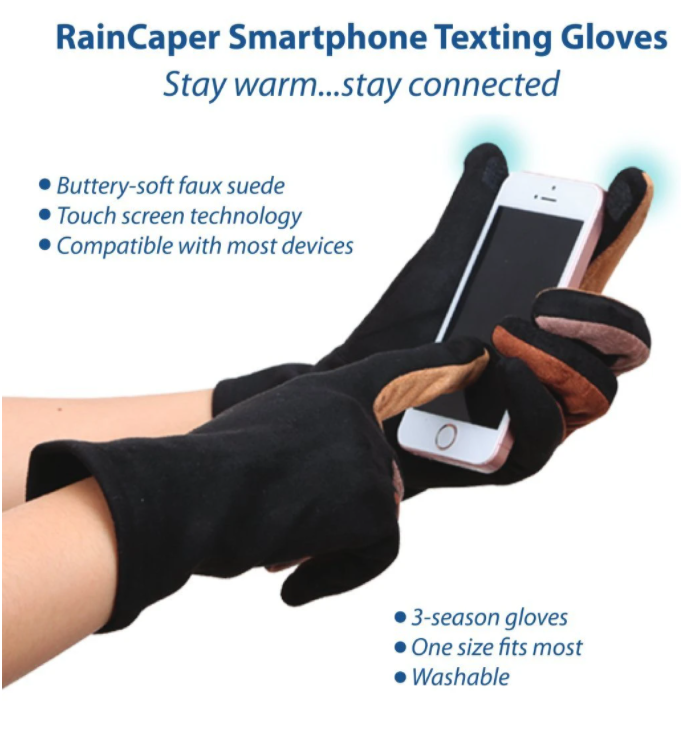 RainCaper GMULTI2 Texting Gloves Multi Black/Neutrals