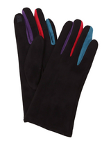 RainCaper GMULTI1 Texting Gloves Multi Black/Brights