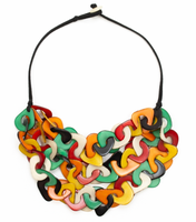 Organic Tagua Jewelry SC140-MU Vero Necklace Multicolor