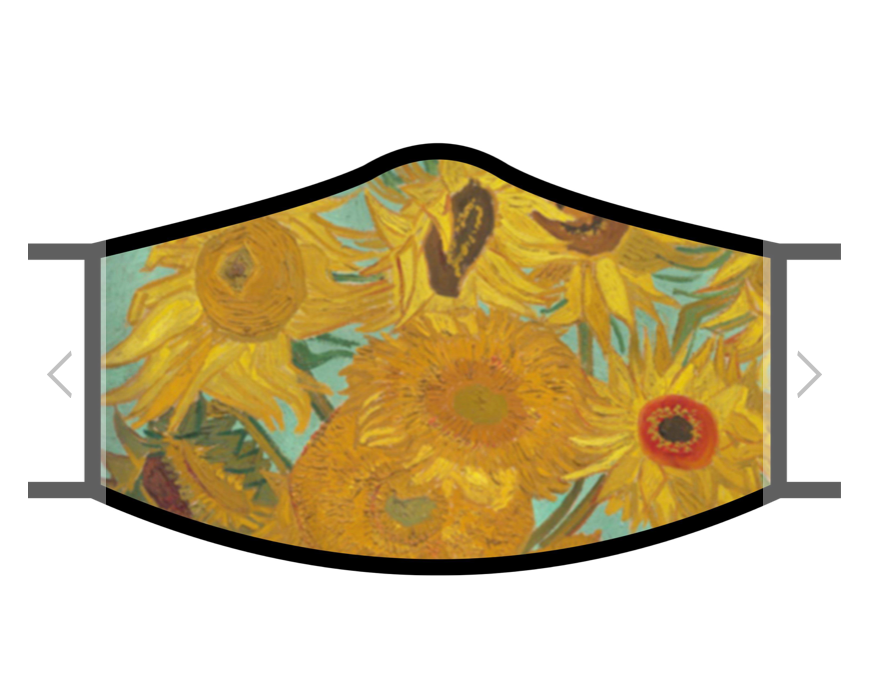 RainCaper VAN GOGH SUNFLOWERS Face Mask